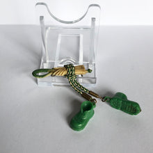 Load image into Gallery viewer, Vintage 1930s or 1940s Green Boots and Riding Crop Brooch