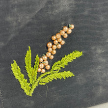 Load image into Gallery viewer, Original 1940's Fine Black Grosgrain Clutch with Faux Pearl and Silk Floral Embroidery