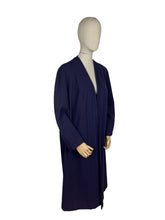 Load image into Gallery viewer, Original Volup 1950's Edge to Edge Dark Blue Wool Coat - Bust 42 44