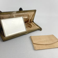Load image into Gallery viewer, 1920s 1930s Petit Point Black Floral Evening Bag