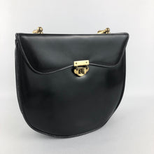 Load image into Gallery viewer, 1950s Black Vinyl Handbag With Matching Red Coin Purse