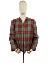 Load image into Gallery viewer, Absolutely Stunning Original 1940's Cropped Check Jacket - Bust 38 40 42