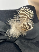 Load image into Gallery viewer, Original Vintage Jacoll Black Felt Hat with Feather Trim