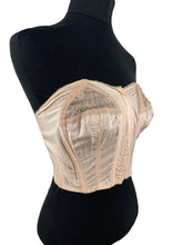 Load image into Gallery viewer, Original 1940's 1950's Long Line Pink Cotton Bra by Beauty Maid - Bust 32 33 34