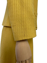 Load image into Gallery viewer, Original 1930's Lightweight Wool Suit in Mustard - Silk Lined - Stunning Buttons - Bust 33 34