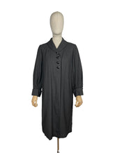 Load image into Gallery viewer, Original 1940's Charcoal Grey Lightweight Wool Coat by Harella - Bust 34 36 *