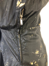Load image into Gallery viewer, 1950s Black, Silver and Gold Silk Taffeta Dress - B36