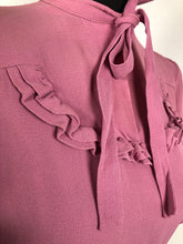 Load image into Gallery viewer, CC41 Rose Pink Crepe Day Dress - Bust 34" 36"