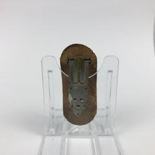 Load image into Gallery viewer, 1930s 1940s Red, Brown and Mustard Wooden Dress Clip