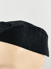 Load image into Gallery viewer, Original 1930s Seamed Grosgrain Evening Hat - Really Neat Little Piece