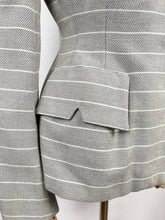 Load image into Gallery viewer, Original 1950s Trewarne Jacket in Grey and White Stripe - Slightly Wounded - Bust 36