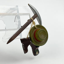 Load image into Gallery viewer, 1930s 1940s Large Tyrolean Novelty Brooch with Pickaxe, Hat and Hanging Boots