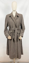Load image into Gallery viewer, Original 1930s 1940s Brown and Cream Houndstooth Check Three Way Coat - Bust 38 40 42