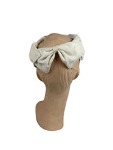 Load image into Gallery viewer, Original 1950's White Hat Made From Four Large Bows - Fabulous Little Summer Hat *