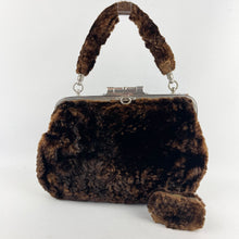 Load image into Gallery viewer, Antique Victorian Genuine Fur Muff Bag with Coin Purse *