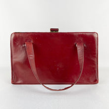 Load image into Gallery viewer, Original 1940s 1950s Burgundy Leather Bag