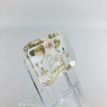 Load image into Gallery viewer, Original 1940s 1950s Reverse Carved Lucite Brooch with Flowers and a Swan