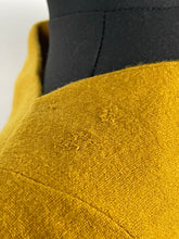 Load image into Gallery viewer, Original 1950s Lightweight Wool Dress with Original Belt in Mustard - Bust 34
