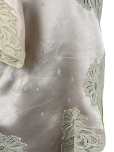 Load image into Gallery viewer, Original 1930's 1940's Pale Pink Satin Bed Jacket with Lace Trim - Bust 34 36