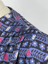 Load image into Gallery viewer, Volup Original 1940s Pure Silk Stripe Day Dress - Bust 42 44