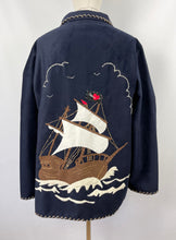 Load image into Gallery viewer, Reproduction Mexican Tourist Jacket with Pirate Theme by Girl In A Whirl - Bust 40 42
