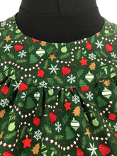 Load image into Gallery viewer, 1940s Reproduction Christmas Blouse in Riley Blake Cotton - Bust 36" 38"
