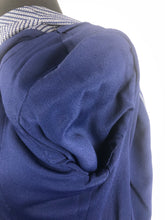 Load image into Gallery viewer, 1940s Blue and White Herringbone Stripe Wool Jacket - B38