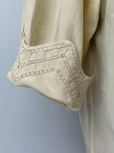 Load image into Gallery viewer, Original 1930s Silk Blouse with Charming Details - Lace Work and Fagoting - AS IS Bust 32 33 34