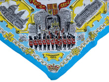 Load image into Gallery viewer, Original 1953 Queen Elizabeth II Coronation Commemorative Scarf with QEII Portrait in Centre.