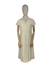 Load image into Gallery viewer, Original 1930's Cream Silk Dress with Mother-of-Pearl Buttons - Bust 32 34 *
