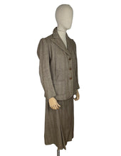 Load image into Gallery viewer, Original 1930's Stylish Dark Brown and Light Brown Tweed Walking Suit - Bust 38