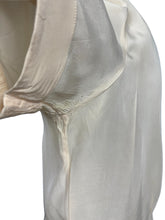Load image into Gallery viewer, Original 1940's Cream Rayon Blouse with Embroidery - Make Do and Mend - Bust 40 42