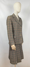 Load image into Gallery viewer, Original 1930s Black, Cream and Red Check Walking Suit - Bust 34 35
