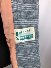 Load image into Gallery viewer, Original 1940s CC41 Stripe Wool Sports Jacket by Brenner - B34