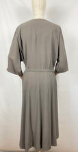Load image into Gallery viewer, Original 1940s Crepe Dress with Beaded Bodice and Original Belt - Bust 48
