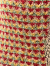 Load image into Gallery viewer, Original 1940s Fair Isle Waistcoat in Red, Green and Yellow - Charming Vintage Knit - Bust 30 31 32