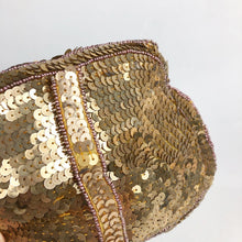 Load image into Gallery viewer, Original 1930's Gold Sequin and Beaded Czechoslovakian Evening Bag - Stunning Little Bag