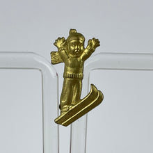 Load image into Gallery viewer, Original 1940's Novelty Brooch of A Child Skiing