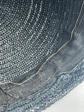 Load image into Gallery viewer, Original 1930s Black Straw Cloche Hat with Charming Cherry Trim