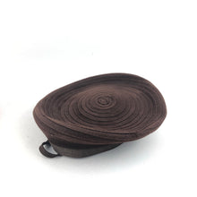 Load image into Gallery viewer, 1940s Chocolate Brown Felt Seamed Beret Hat
