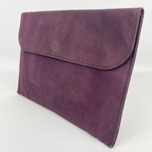Load image into Gallery viewer, Original 1930's 1940's Purple Suede Clutch Bag with Matching Coin Purse *