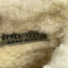 Load image into Gallery viewer, Original 1940's Chocolate Brown Glace Leather Real Fur Lined Lace Up Boots - UK 5.5 6