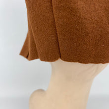 Load image into Gallery viewer, Original 1940's 1950's Warm Chocolate Brown Felt Dutch Bonnet - Neat Little Hat