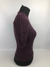 Load image into Gallery viewer, 1940s Reproduction Patterned Knit in Pure Wool - bust 32" 33"