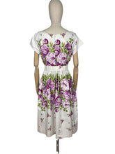 Load image into Gallery viewer, Original 1950's St Michael Floral Belted Summer Dress - Bust 40