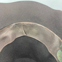 Load image into Gallery viewer, Original Late 1930s or Early 1940s Two Tone Brown Felt Hat with Grosgrain Trim