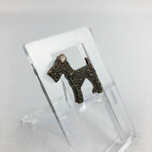Load image into Gallery viewer, 1940s Punched Steel Terrier Dog Brooch