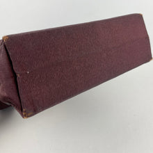 Load image into Gallery viewer, Original 1940's Fassbender Bag in Dark Burgundy Grosgrain with Gold-Tone Fixings