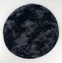 Load image into Gallery viewer, Original 1930's Inky Black Velvet Seamed Beret - Charming Little Hat