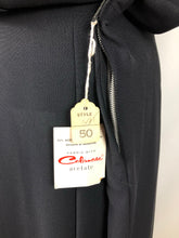 Load image into Gallery viewer, 1940s Black Volup Day Dress Deadstock with Original Tag - Bust 50 52